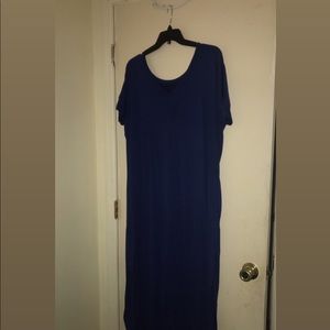 Navy blue maxi dress